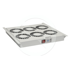 Ventilačná jednotka 6 vent., termostat, do stropu aj dna VJ-R6, sivá