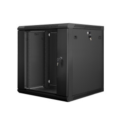 Nástenný rack 19' 12U 600X600mm čierny flat pack