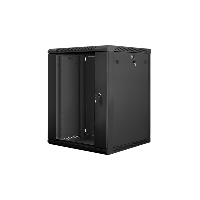 Nástenný rack 19' 15U 600X600mm čierny flat pack