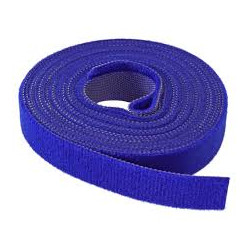 Viazacia páska na suchý zips, 16 mm, 4 m, modrá