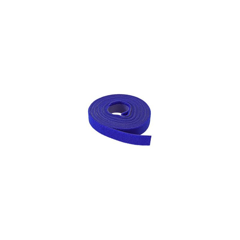 Viazacia páska na suchý zips, 16 mm, 4 m, modrá