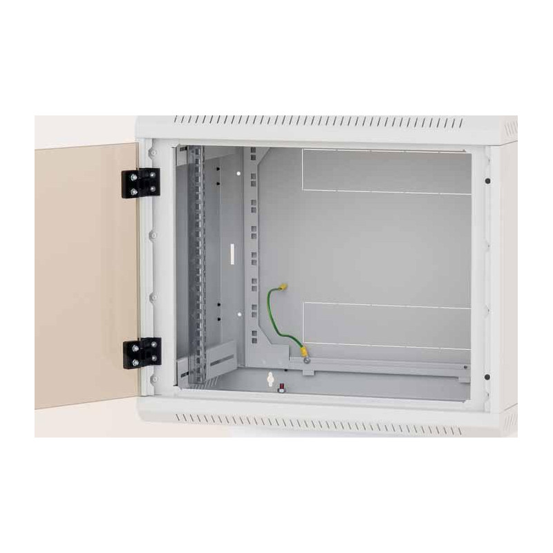Nástenný rack jednodielny 12U (š)600x(h)495 perf.dvere