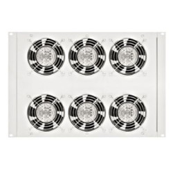 Horný/spodný ventil.jednotka, 6x ventilátor, termostat, 8U