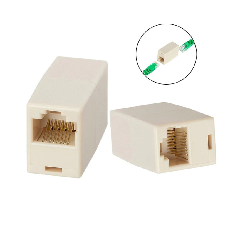 W-Star Spojka RJ45 (UTP) cat5 slonová kosť CPRJ45BG