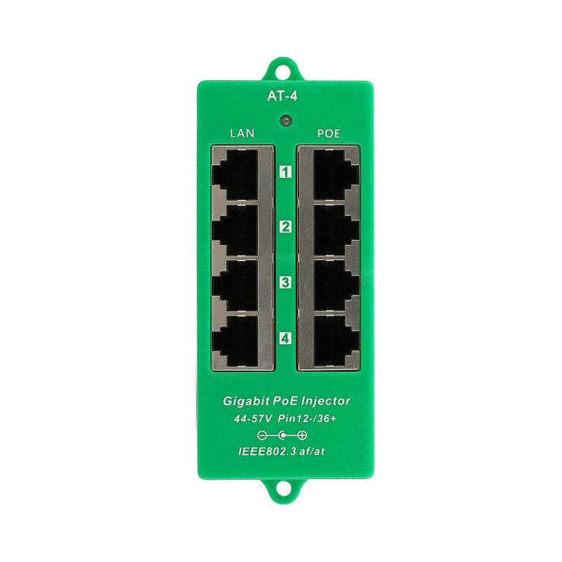 POE-PAN4-GBATF 802.3af/at GB tienený 4port Poe