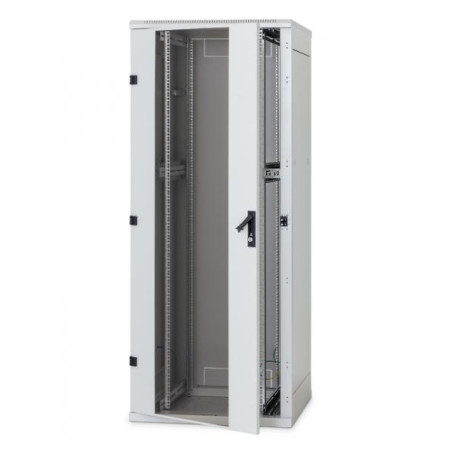 Stojan.rack RMA 48U 600x900 sivý, dvere sklo