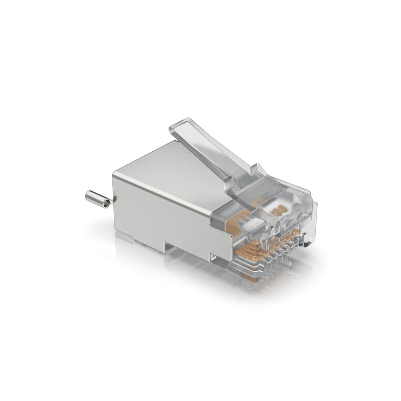 Ubiquiti UISP-Connector-SHD - STP RJ45 konektor, Cat5, 8p8c, drôt, pozlátený, AWG24 (100ks)
