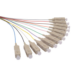 Pigtail 50/125 SCupc MM OM3 1,5m balenie 12ks farby