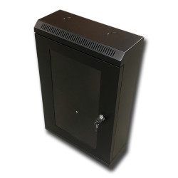 10'' rack jednodielny 12U/140 DATACOM čierny skl.dvere