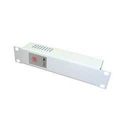 Termostatická jednotka 1U bimetalová pre kúrenie RAL 7035 do 19'' líšt, BTR-10-H-G