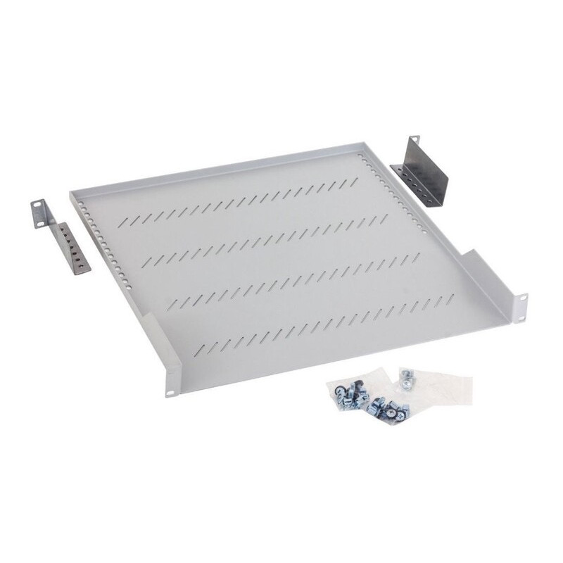 19'' polica A1 s perforáciou 450mm, max.40kg sivá