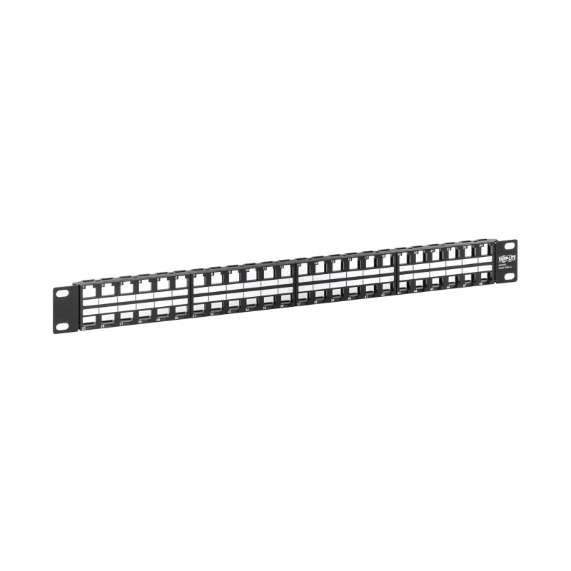 Tripplite Patch Panel 48-Port 1U Rack Netienený,Keystone/Multimedia,RJ45 Ethernet,USB,HDMI, Cat5e/6