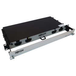 Tripplite Patch panel 1U, 6x (4x Duplex M/M LC/LC) 8F Trunk Cables, OS2 Singlemode, 10m