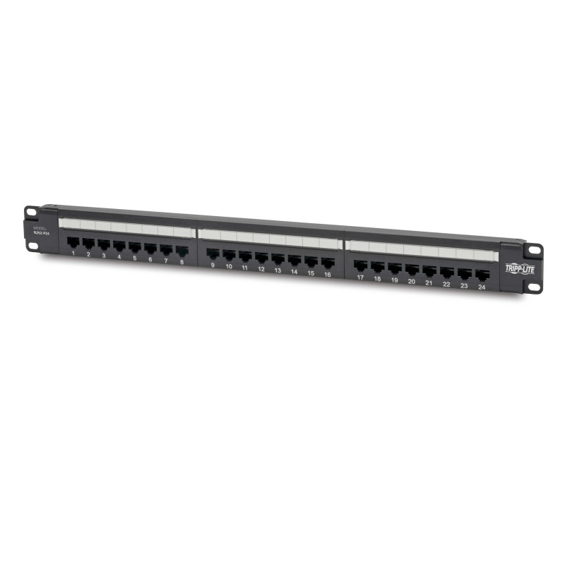 Tripplite Patch panel pre montáž do racku 1U,24xCat6 PoE+ Compliant,110/Krone,568A/B,RJ45 Ethernet