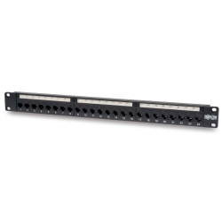 Tripplite Patch panel priechodný pre montáž do racku 1U, 24x Cat6/Cat5, RJ45 Ethernet