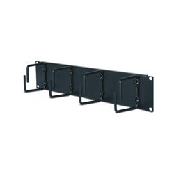 2U Horizontal Cable Organizer Black