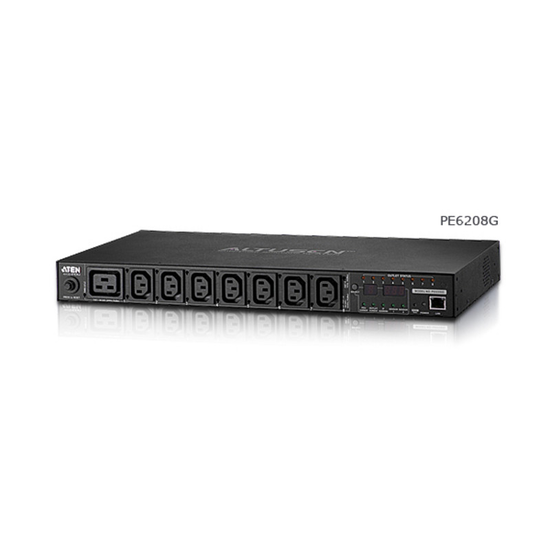Aten PDU 16A, 8 zásuviek, merané na PDU, spínané IP