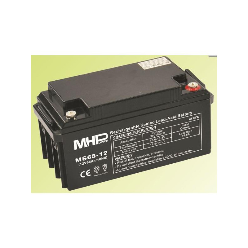 Pb akumulátor MHPower VRLA AGM 12V/65Ah (MS65-12)