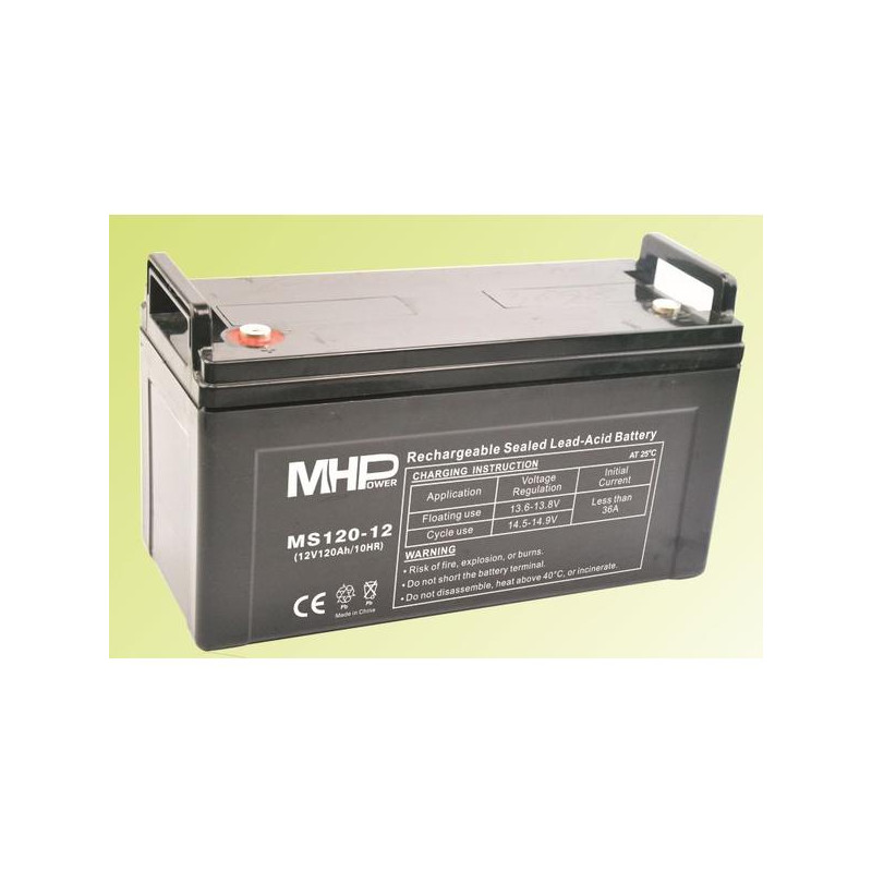 Pb akumulátor MHPower VRLA AGM 12V/120Ah (MS120-12
