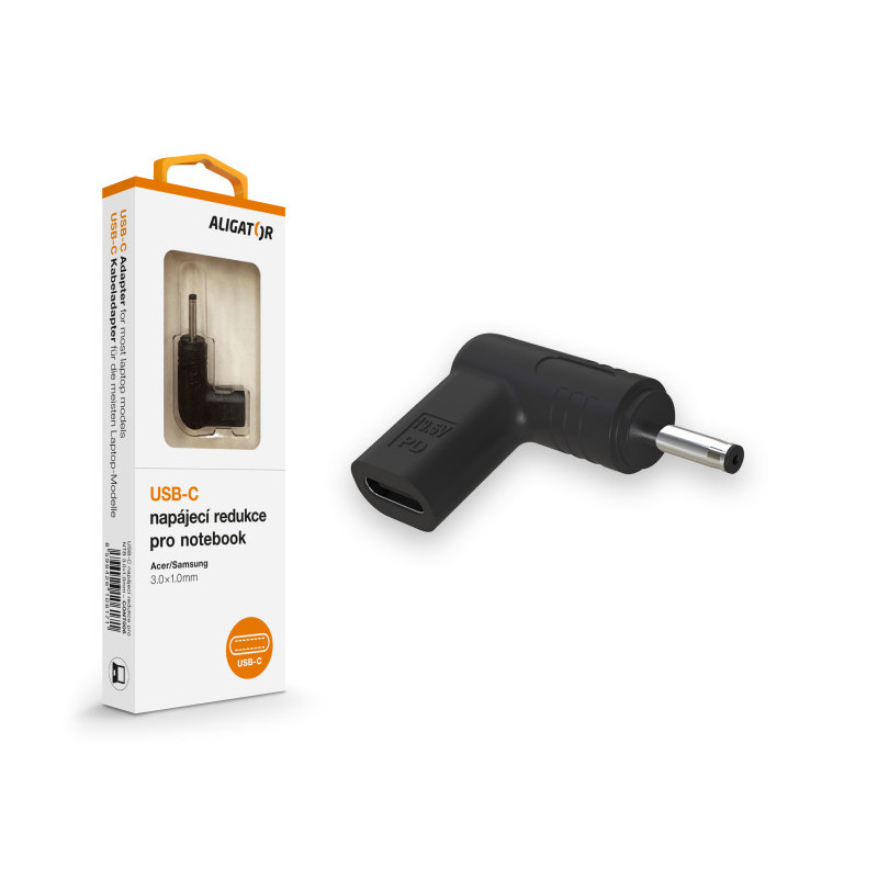 Aligator USB-C napájacia redukcia 3,0 x 1,0 mm pre notebooky Acer/Samsung