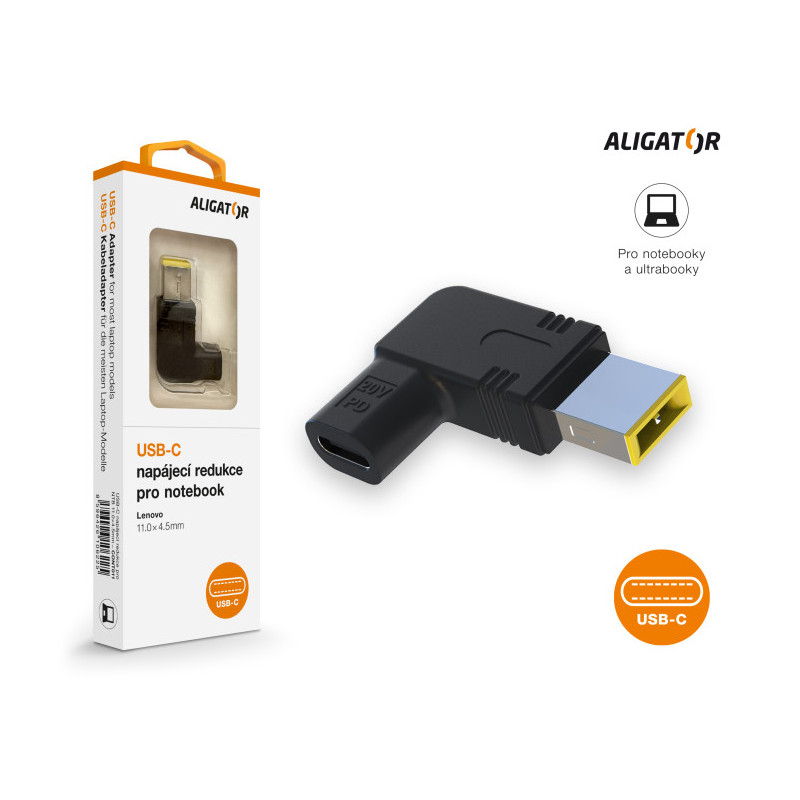 Aligator USB-C napájacia redukcia 11 x 4,5 mm pre notebooky Lenovo