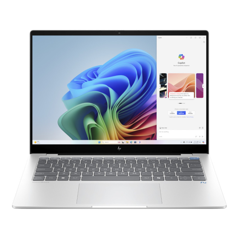 HP Omnibook X/14-fe1013nc/SD-X1P-42-100/14''/2240x1400/T/16GB/1TB SSD/Adreno/W11H/Silver/2R