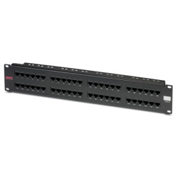 APC CAT 6 Patch Panel, 48 port RJ45 až 110 568 A/B color coded