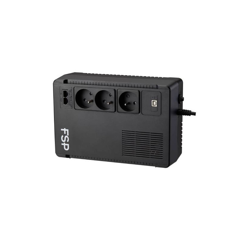 FSP UPS ECO 800 FR, 800 VA / 480 W, USB, RJ45, line interactive