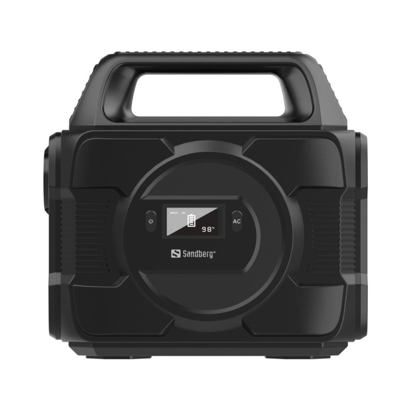 Sandberg Power Station AC 300 - mobilný zdroj nabíjania, nabíjacia stanica čierna