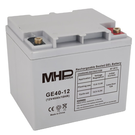 MHPower GE40-12 Gélový akumulátor 12V/40Ah
