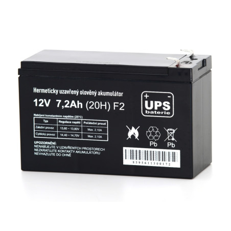 UPS batéria 12V 7,2Ah F2