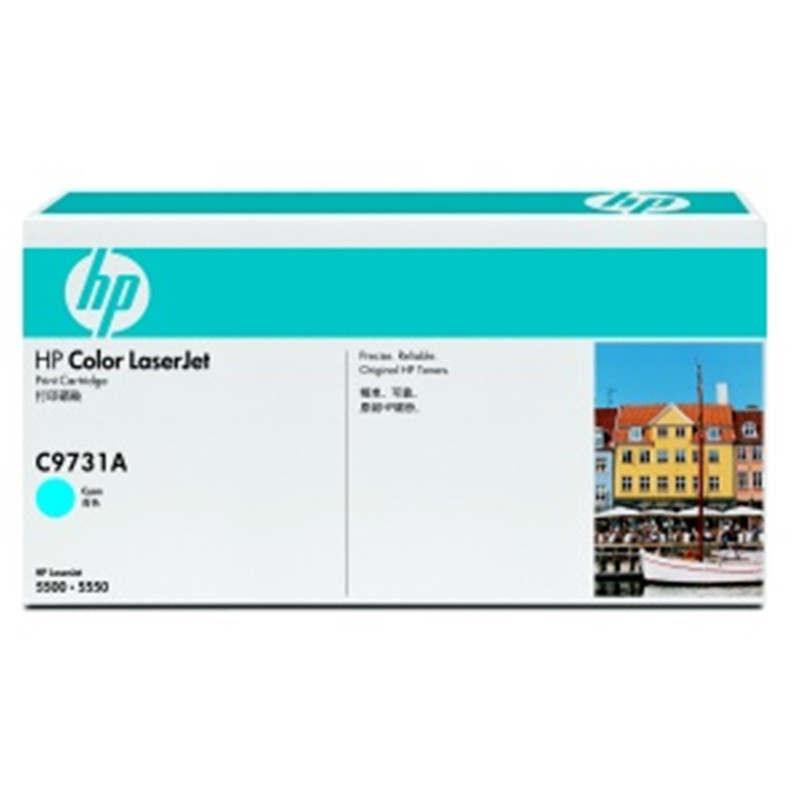 HP Color LaserJet azúrový toner, C9731A