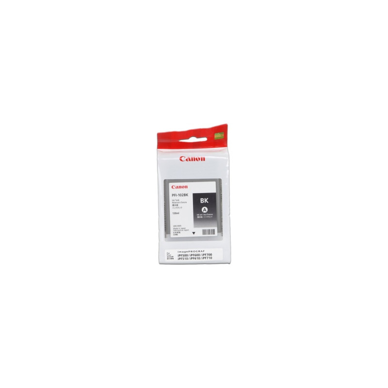 CANON INK PFI-102 BLACK iPF-500, 600, 700