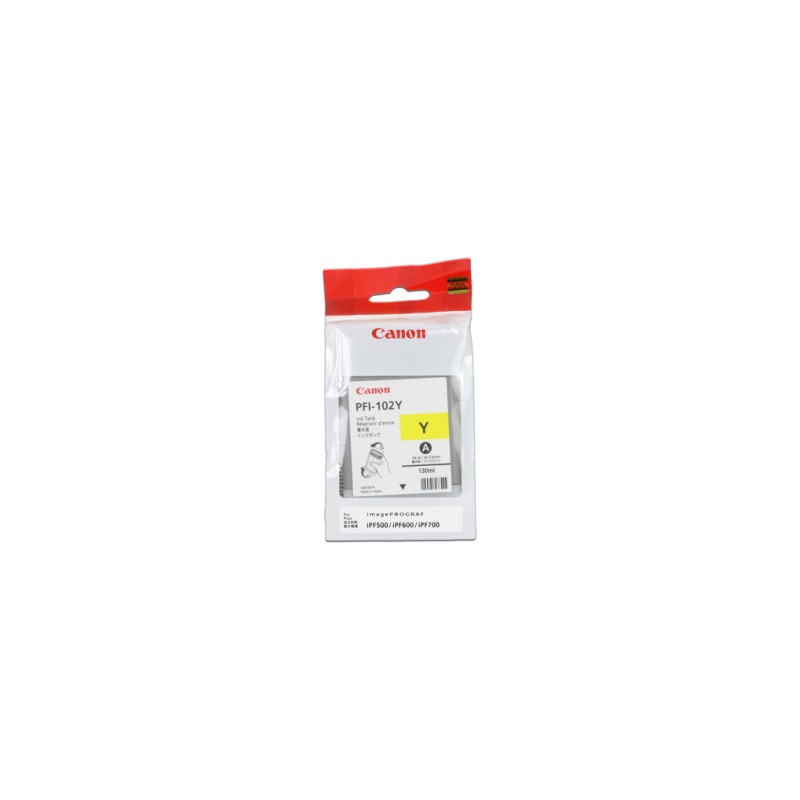 CANON INK PFI-102 YELLOW iPF-500, 600, 700
