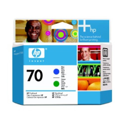 HP no 70 modrá a zelená tlačová hlava, C9408A