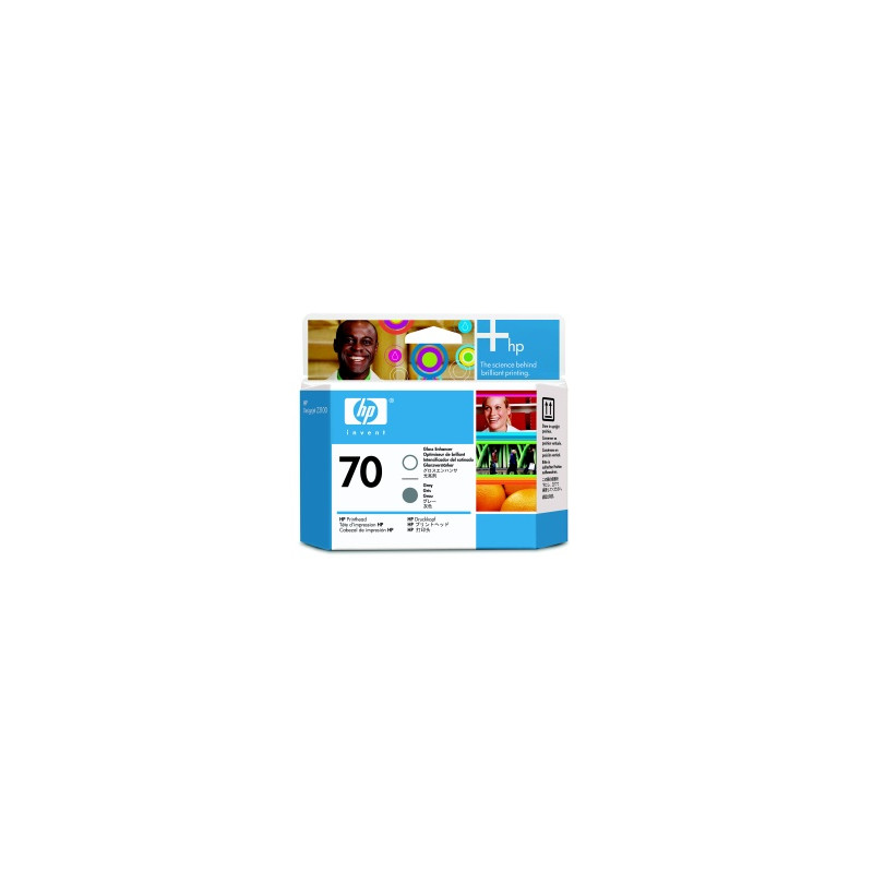HP no 70 gloss enhancer a šedá tlač hlava, C9410A