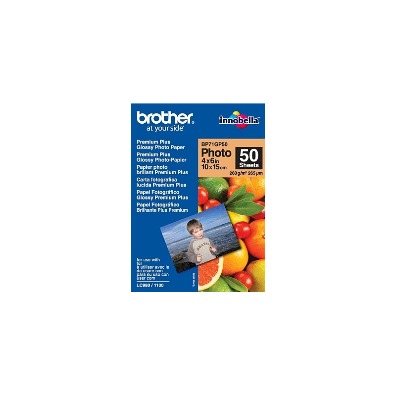 BP71GP50, 50 listov, 10x15cm Premium Glossy, 260g