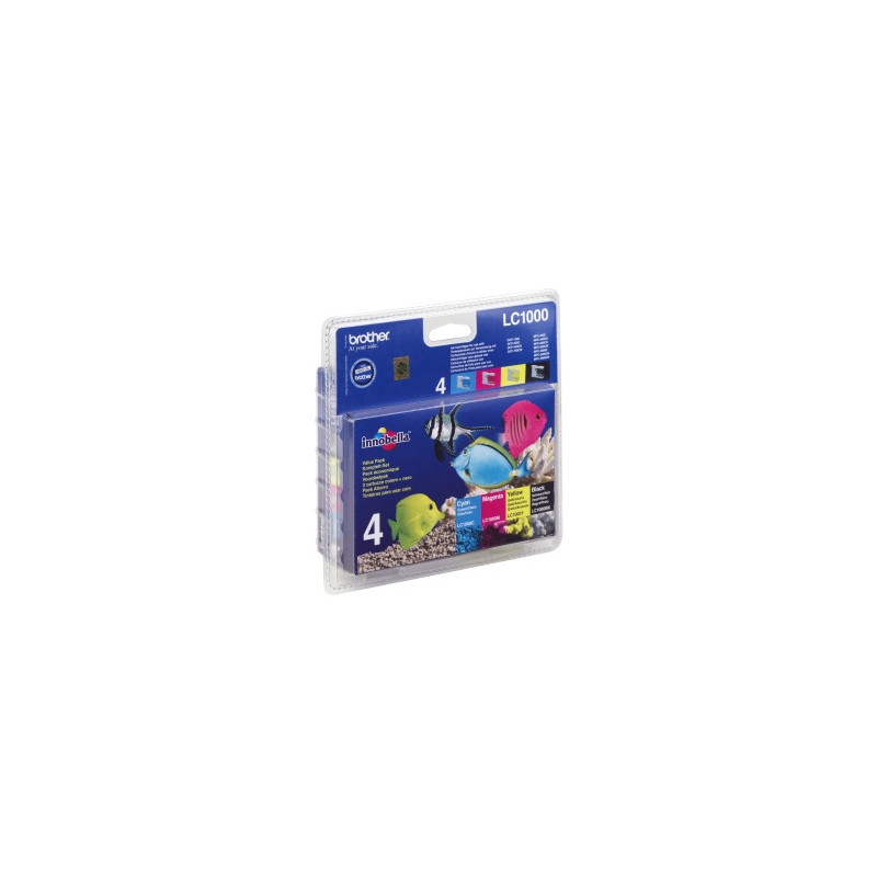 LC-1000 VALBP (atrament multipack-čierna+tri farby)