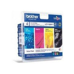 LC-1100HY VALBP (atrament multipack-čierna + tri farby)