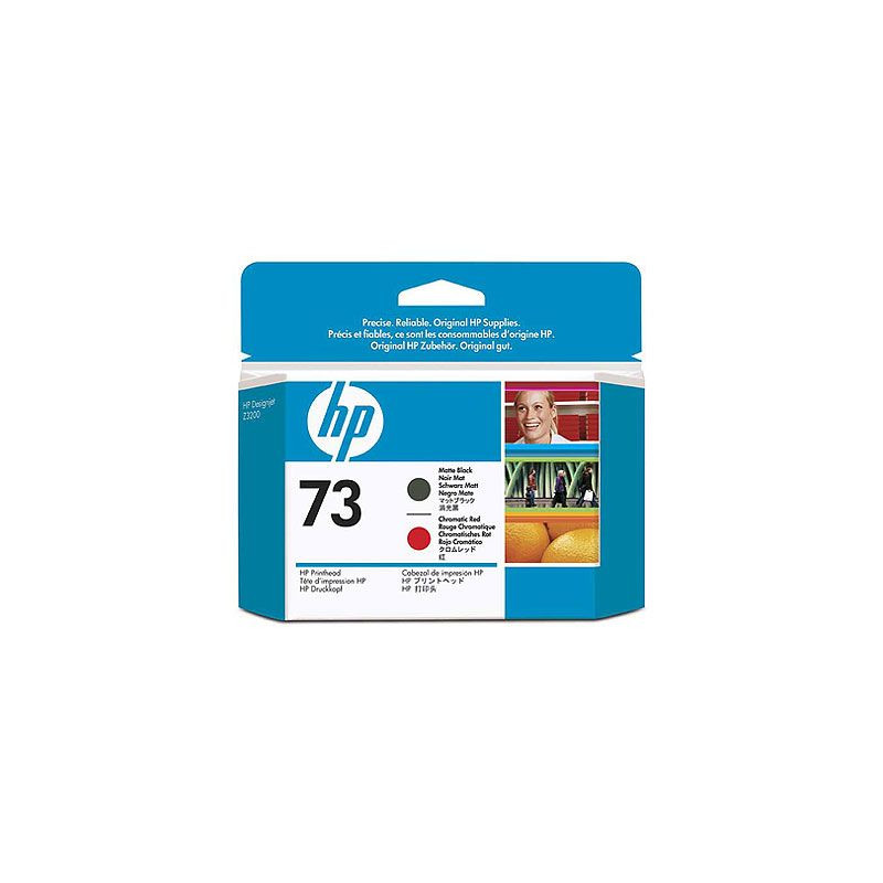HP no 73 matná čierna a chróm. červená tlač. hlava