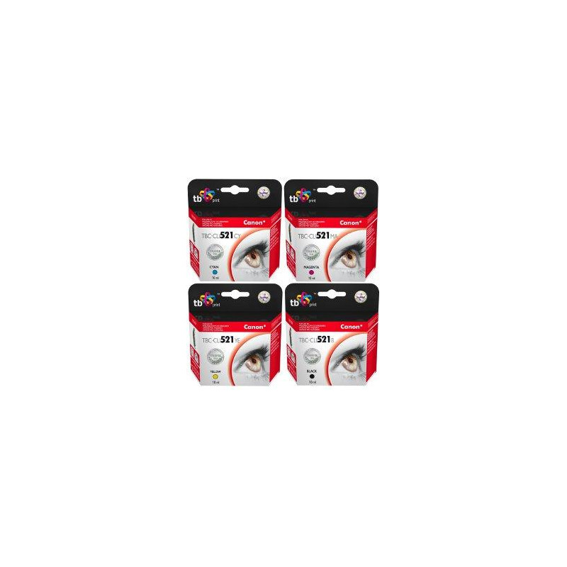 Multipack TB CMYK kompatibilný s Canon CLI-521
