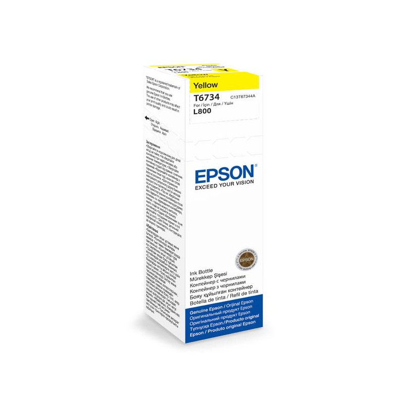 Epson T6734 Yellow ink 70ml pre L800