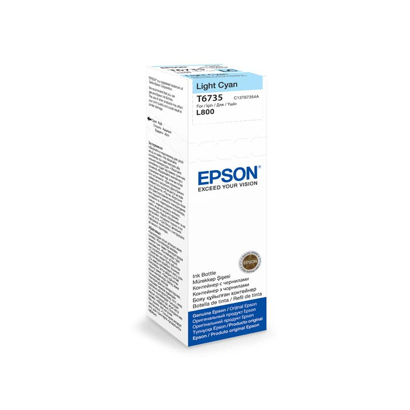 Epson T6735 Light Cyan ink 70ml pre L800