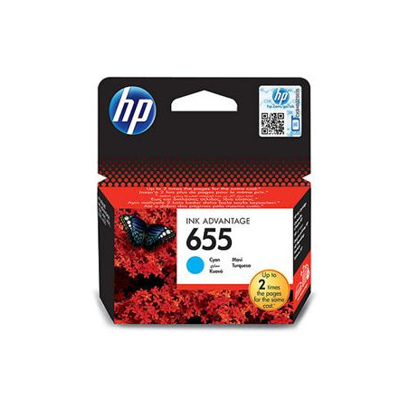 HP 655 azúrová atramentová kazeta, CZ110AE