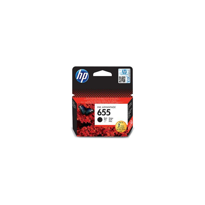 HP 655 čierna atramentová kazeta, CZ109AE