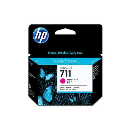 HP no 711 - purpurová ink. kazeta - 3pack, CZ135A