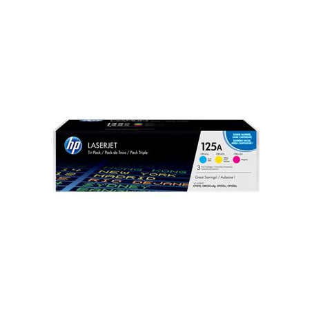 HP 125A trojbalenie - azúrová, purpurová, žltá