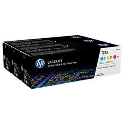HP 128A trojbalenie - azúrová, purpurová, žltá