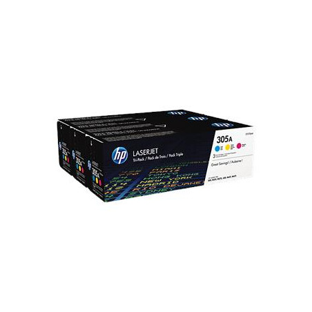 HP 305A trojbalenie - azúrová, purpurová, žltá