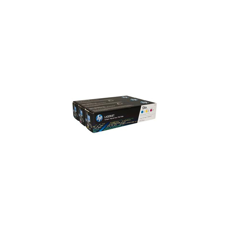 HP 126A trojbalenie - azúrová, purpurová, žltá